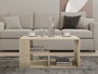 Aucune Mesa de centro EROS Rectangular Travertino 80 x 50 x 40 cm